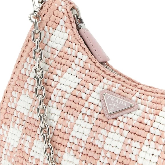 ❌❌SOLD! Prada Re-Edition Crochet Raffia Shoulder Bag - Picture 3 of 4